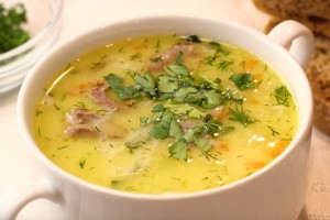 Сырный суп по‑французски, с курицей