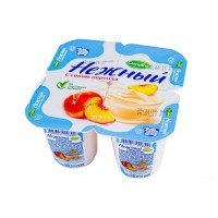 Нежный йогурт 100гр 1,2% с соком персика стакан, 24 шт. в уп.